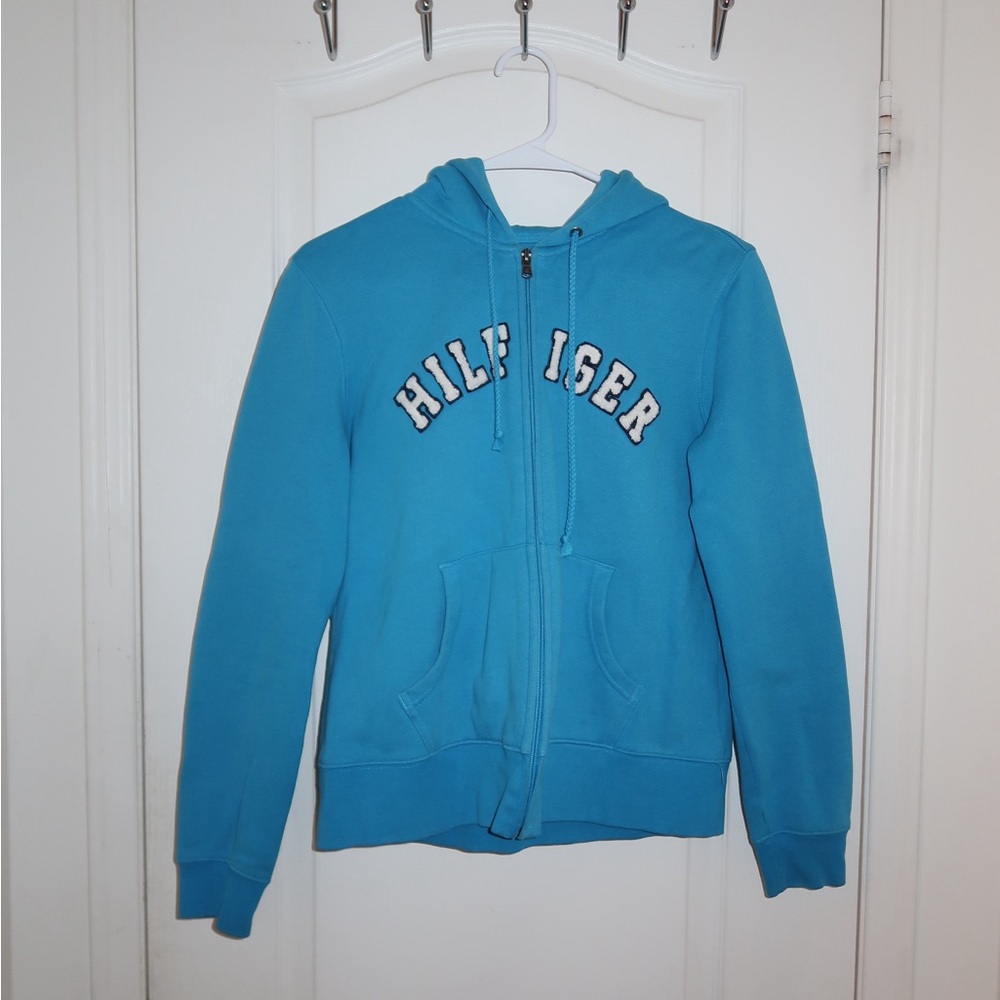tommy hilfiger vibrant blue sweater youth size medium
